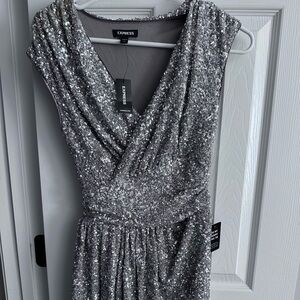 Express sequin dress xs